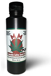 Bottle of Cannabis Sativa Seed Pressings